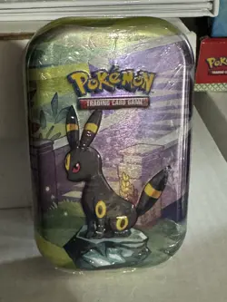 Pokemon Prismatic Evolutions Umbreon Mini Tin Factory Sealed 2 Booster Packs - Image 1