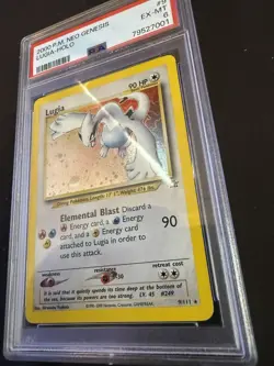 Pokemon 2000 Neo Genesis Lugia Holo 9/111 Graded PSA6 EX-MT - Image 2