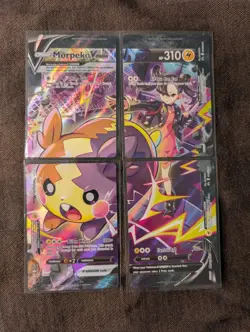 Pokemon Morpeko V-Union 4 Card Set SWSH287 SWSH288 SWSH289 SWSH290 Promo NM/Mint - Image 1