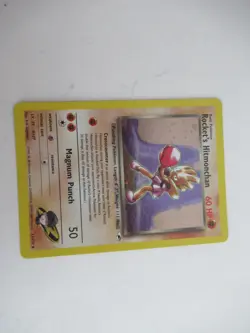 Rocket’s Hitmonchan 11/132 Gym Heroes Pokemon Trading Card Holo - Image 3