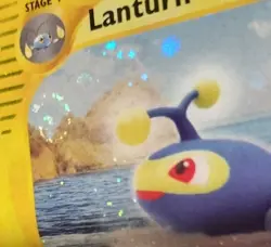 Lanturn H15/H32 Holo Aquapolis E Series 2003 Pokemon Card BIG SWIRL MP - Image 2