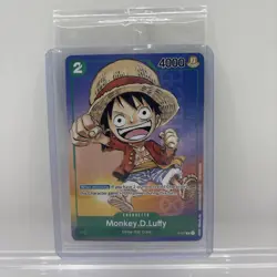 One Piece TCG Anime Expo Monkey.D.Luffy P-037 Sealed NM Non Holo - Image 1