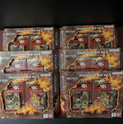 One Piece Card Game Illustration Box Vol. 5 NEW Lot Of 6 Sealed Boxes - Image 1