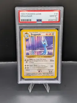 Pokemon TCG Dragonair Base Set Unlimited Rare Card 18/102 PSA 10 - Image 1