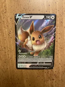 Eevee V SWSH065 Sword & Shield Black Star Promo Holo Pokemon Card Battle Academy - Image 1