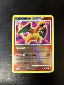 Pokemon TCG Charizard Secret Wonders Holo Rare Card 3/132 Reverse Holo LP - Image 1