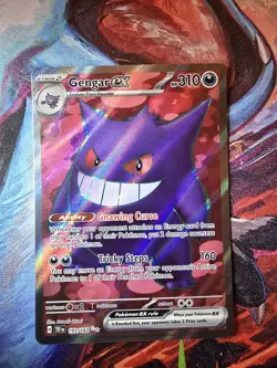 Pokemon TCG Gengar EX Temporal Forces Ultra Rare Card 193/162 Scarlet & Violet - Image 1