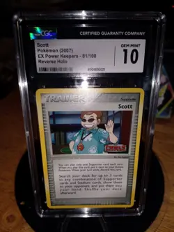 Pokemon Card Scott 81 /108 Power Keepers Stamp 2007 Reverse Holo CGC Gem Mint 10 - Image 2