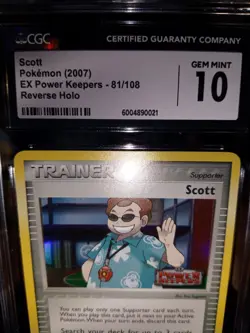 Pokemon Card Scott 81 /108 Power Keepers Stamp 2007 Reverse Holo CGC Gem Mint 10 - Image 4