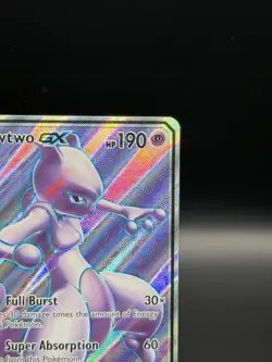 Pokemon Mewtwo GX TCG Full Art Ultra Rare Holo Card 72/73 Shining Legends NM - Image 4
