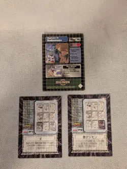 Vintage Digimon 3 Card Lot - English and Japanese - Image 3
