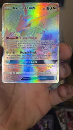 Pokemon TCG Rayquaza GX Celestial Storm Holo Card Ultra Rare 177/168 - Image 2