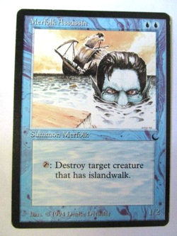 MTG Merfolk Assassin The Dark Moderate Play!! - Image 1