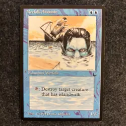 Merfolk Assassin - LP (Actual Photos) - The Dark - Vintage - MTG - Image 1