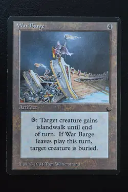 Magic The Gathering MTG WAR BARGE The Dark LP Lightly Played - Image 1