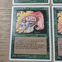 4 Llanowar Elves 4x x4 - 4th Edition - Playset LP - Image 2