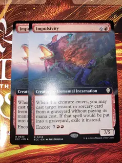 Impulsivity (Extended Art) Commander: Lorwyn Eclipsed Regular X2 - Image 1