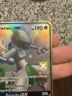 Pokemon TCG Mewtwo GX SV59/SV94 Holo Full Art Shiny Rare NM - Image 3