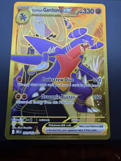 Pokemon TCG Cynthia’s Garchomp ex 241/182 SV10: Destined Rivals Hyper Rare NM - Image 1