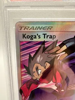 2019 Pokemon S&M Unbroken Bonds Koga’s Trap Trainer #211 | Full Art | PSA 10 MT - Image 2