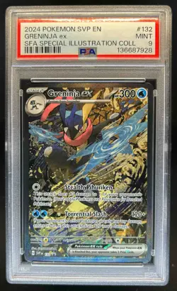 2023-25 Pokemon SV Black Star Promos - SVP EN Greninja ex #132 PSA 9 - Image 1