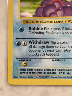 Pokemon Squirtle 063/102 Base Set (Shadowless) Regular - Image 5