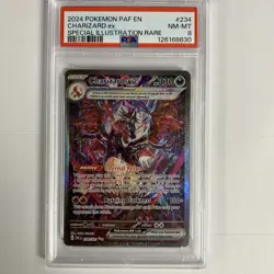 Pokemon TCG Charizard EX Paldean Fates Sir 234/091 PSA 8 - Image 1
