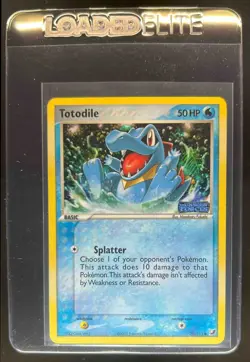 2005 Pokemon EX Unseen Forces Totodile Reverse Holo #78/115 - Image 1