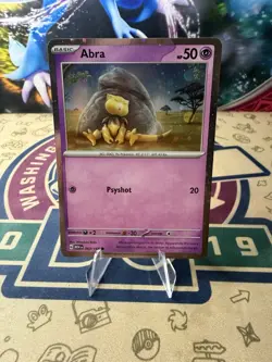 Pokemon TCG Abra Mew 151 63/165 Cosmo Holo Foil Promo - Image 1