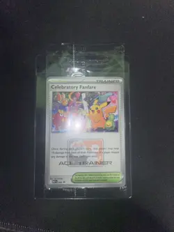 Pokemon TCG Celebratory Fanfare 2025 Ace Trainer Reward Black Star Promo Sealed - Image 1