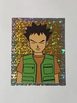 1999 Merlin Pokemon Sticker S27 Brock Foil Holo Pokemon - Image 1