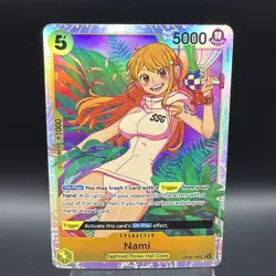 One Piece TCG Nami SR OP08-106 Two Legends Holo NEAR MINT - Image 2