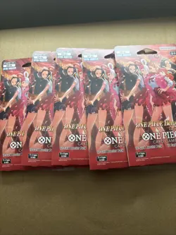 One Piece Card Game EB-03 Heroines Sleeved Booster Packs Lot of 5 English New 😍 - Image 1