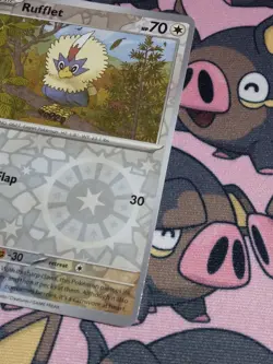 Pokemon Rufflet Error Card Surging Sparks (Miscut Misaligned Misprint) - Image 2