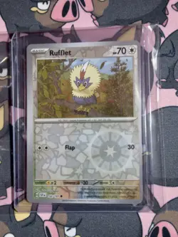 Pokemon Rufflet Error Card Surging Sparks (Miscut Misaligned Misprint) - Image 5