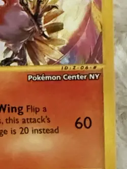 Ho-Oh # 52 WOTC Black Star PROMO "Pokemon Center NY" Stamped Card E- Reader NM - Image 2