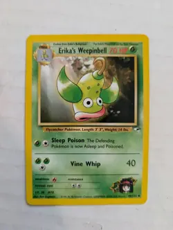 Pokemon Gym Heroes Card 49/132 Erika's Weepinbell - Image 1
