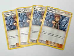 Pokemon Cards Hidden Fates 2019 Playset Brock's Grit 53/68 x4 4x - Image 1