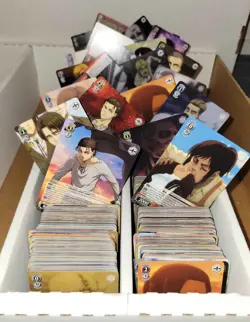1700+ Weiss Schwarz Attack on Titan: Final Season English Card Lot 300 + Foils - Image 1