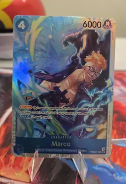 One Piece Marco PRB02-008 Premium Booster Vol.2 Foil Super Rare Character Card - Image 1