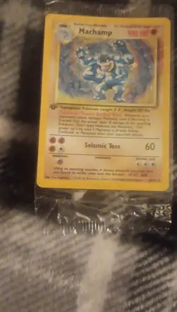 Pokemon Machamp 1st Edition Base Set Holo Rare 8/102 Exclusive 100 HP Card - Image 1