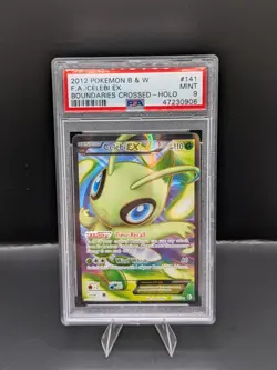 Pokemon TCG Celebi EX Boundaries Crossed Holo Full Art Ultra Rare Card 141/149 - Image 1