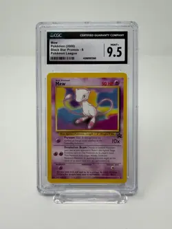 CGC 9.5 Mew #8 Vintage Pokemon Card English Black Star Promo 2000 Pokemon League - Image 1