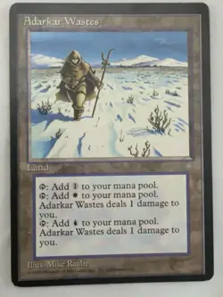 MTG Magic Adarkar Wastes Ice Age Land Card Regular Mike Raabe English - Image 1