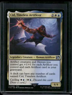 Magic the Gathering MTG Final Fantasy - Cid, Timeless Artificer #0409 FFIV - Image 1
