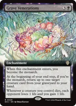 Grave Venerations (Extended Art) Commander: Lorwyn Eclipsed Regular - Image 1
