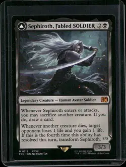 Magic the Gathering MTG Final Fantasy - Sephiroth, Fabled SOLDIER #0115 FFVII - Image 1