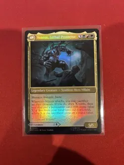 MTG Eddie Brock / Venom, Lethal Protector FOIL 0055 Mythic Marvel's Spider-Man - Image 1