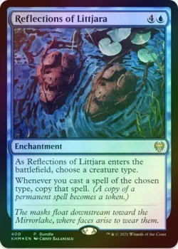 1 x Reflections of Littjara - Promo - Foil - Kaldheim - LP - MTG - Image 1