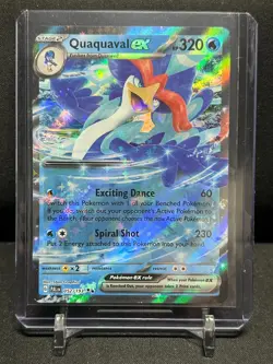 Quaquaval 052/193 Double Rare Holo Pokemon 2023 Paldea Evolved NM - Image 1